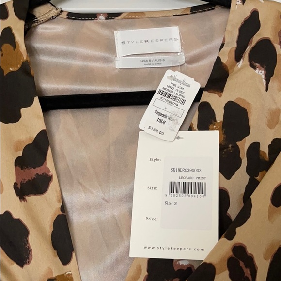 Style Keepers Leopard Maxi Dress Sz Small - Picture 5 of 6